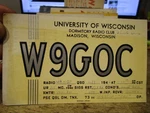 G25 Old Qsl Amateur Ham Radio Operator Card Madison Wisconsin University Club. Fixed Price $19.99.