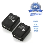 2X 7.2V 700MAH Nicd Battery For Kenwood PB-13, PB-13H, TH-27, TH-27A, TH-27E. Fixed Price $47.58.