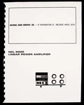National NCL-2000 Linear Amplifier Manual. Fixed Price $11.99.