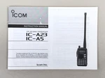 Icom IC-A23 IC-A5 Vhf Air Band Transceiver Genuine Oem Instruction Manual. Fixed Price $16.95.