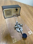 Vtg Ameco Code Practice Oscillator Model OCM-2 With Winslow Key 107-008. Fixed Price $110.00.