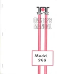 Genuine Original Ten-tec Model 263 Corsair Remote Vfo Instruction Manual. Fixed Price $15.99.