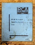 Rca Btf 20 Broadcast Tranamitter Manual. Fixed Price $15.00.