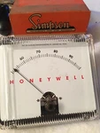 Vintage Simpson Electric Honeywell Meter CD-4027-71 New Box Usa. Fixed Price $19.99.