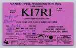 Ham Radio Qsl KI7RI Vancouver Wa Usa 1998 Icom 730 Yeasu 2100B. Fixed Price $16.99.