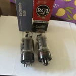 Pair 6DQ5 Nos Radio Audio Amplifier Vacuum Tubes Sylvania And Rca Strong. Fixed Price $25.00.