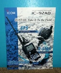 Icom IC-92AD Dual Band Transceiver D-star Brochure Original 2010. Fixed Price $7.95.