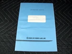 Tokyo Hy-power Labs Model HL-36U 430 Mhz Amplifier Manual. Fixed Price $9.99.