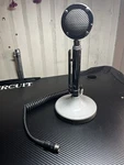 Chrome Astatic Corp Model T-UG8 Stand Ham Radio 5 Pin Untested. Fixed Price $60.00.