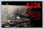 Ham Radio Qsl AJ3K Liverpool Ny Usa 1985 Apollo Lunar Surface Design. Fixed Price $15.99.
