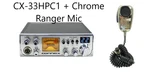Connex CX-33HPC1 Am/fm 10 Meter Radio + Chrome SRA198NC Noise Canceling Mic. Fixed Price $324.99.