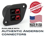 Dual Port Carbon Composite Panel Mount Adapter For Anderson Powerpole PP15/30/45. Fixed Price $19.00.