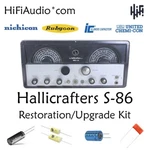 Hallicrafters S-86 Radio Restoration Kit Repair Upgrade Recap Capacitor Rebuild. Fixed Price $95.00.