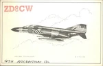 Ham Radio Qsl/qso ZD8CW G3YEU Ascension Island Uk 1987 F-4 Phantom Jet Raf. Fixed Price $5.37.