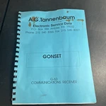 Gonset G-63 Communications Receiver Instruction Manual. Fixed Price $15.00.