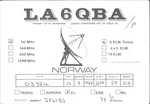 Ham Radio Qsl/qso LA6QBA G3YEU Norway Oslo 1987 50 Mhz Ssb Satellite Dish. Fixed Price $5.32.