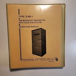 Continental Electronics Type 314R-1 Am Broadcast Transmitter Instruction Manual. Fixed Price $28.77.