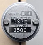 Antique Quartz Radio Crystal DC-4 3500 Kc Frequency Control. Fixed Price $9.75.