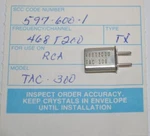 Rca TAC-300 Radio Frequency Crystal Transmit 468.200 Mhz. Fixed Price $10.99.