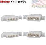 2SET - Molex 4 Pin Tuner Connector Plug For Icom Ldg Automatic Antenna Atu. Fixed Price $8.86.