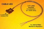 Cable 453 Motorola Mototrbo XPR4300 XPR4350 XPR4500 XPR4550 XPR8300 Repeater. Fixed Price $18.99.