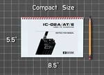 Icom IC-02A/AT/E Instruction Manual User Guide 51 Pages Half Size 5.5X8.5. Fixed Price $23.95.