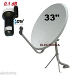 High Quality Ku Satellite Dish Antenna Fta Linear Lnb 97 Galaxy 25 33". Fixed Price $124.99.