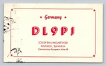 Ham Radio Qsl DL9PJ Munich Germany 1956 BC-779B Receiver Card. Fixed Price $16.99.