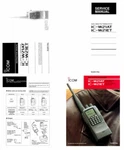 Icom IC-W21AT / IC-W21ET Instruction + Service Manuals Brochure. Fixed Price $27.95.