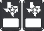 Tail Light Covers Texas Star Compatible With Jeep Wrangler Jk. Fixed Price $39.00.
